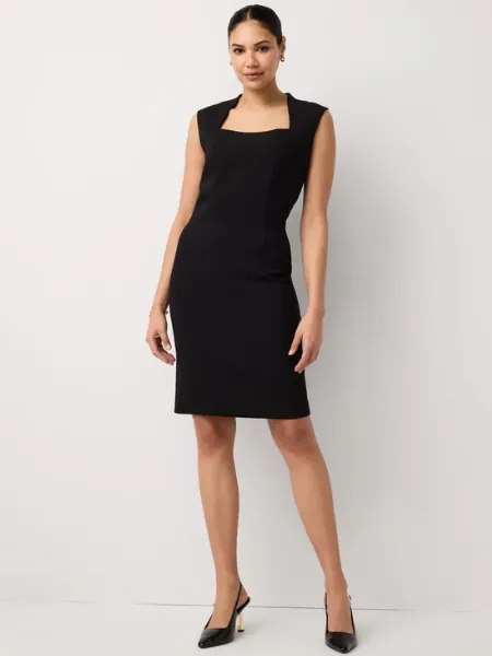 Square Neck Sheath Dress